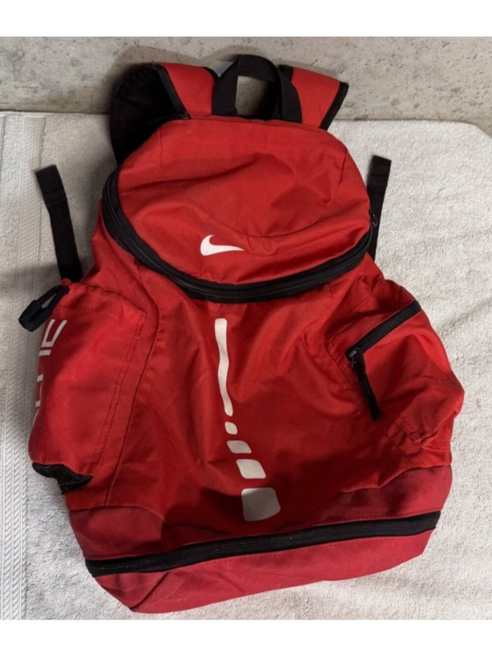 Nike Hoops Elite Pro Large Basketball Backpack Red/Black Big Logo BA4724-651